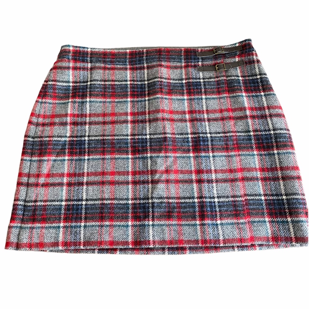 BODEN British Tweed by MOON Plaid Skirt
